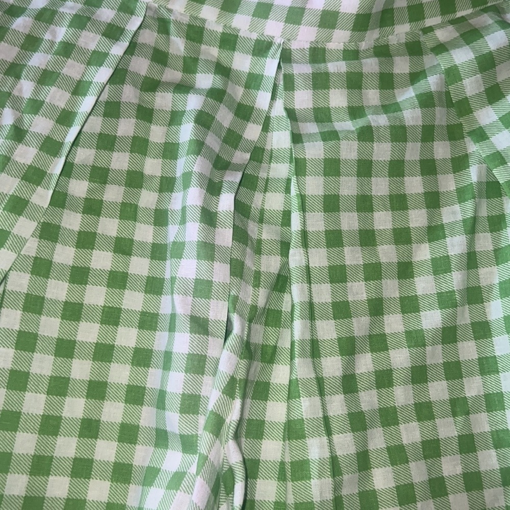 Zara green white Gingham skorts - Picture 8 of 11